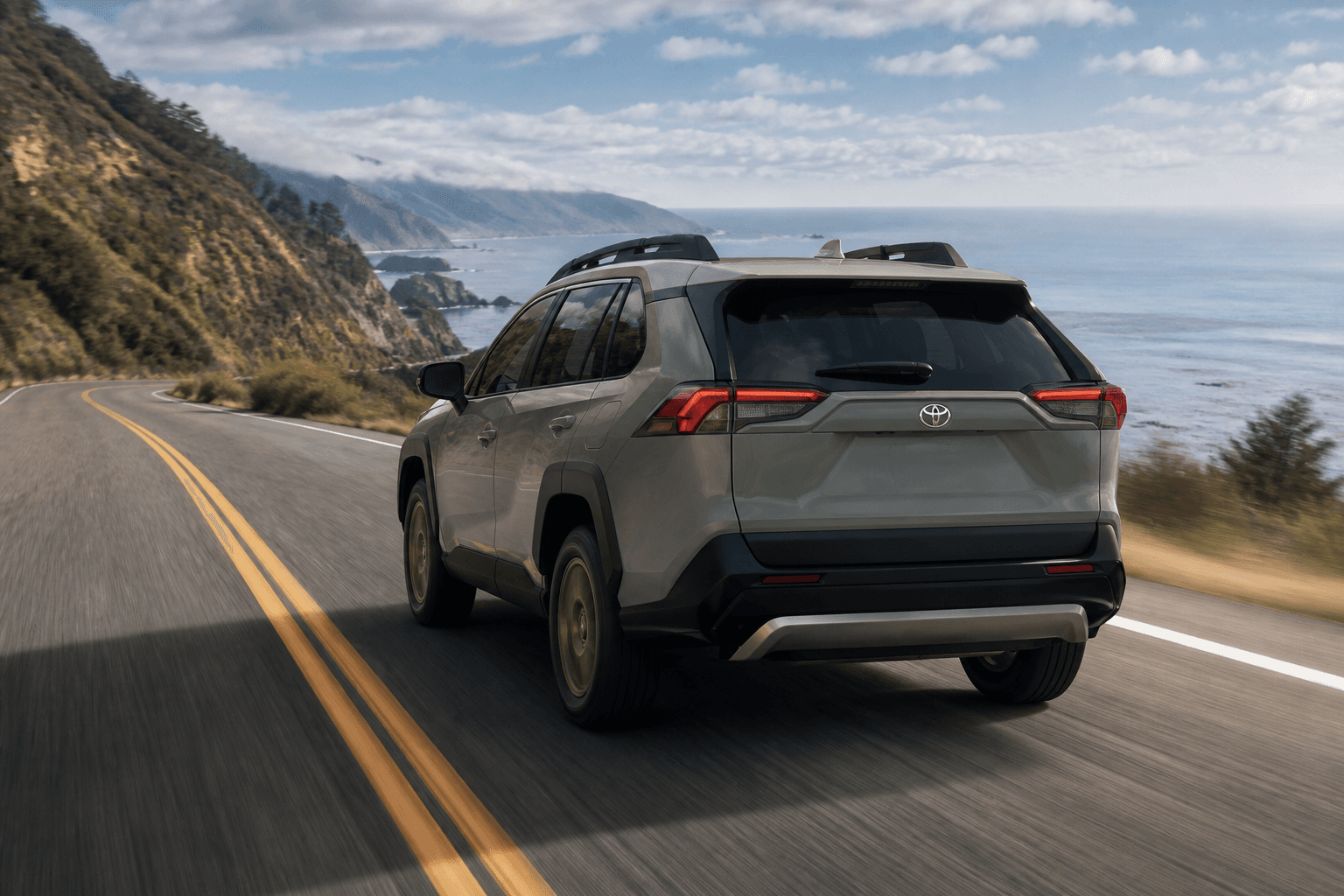 RAV4 Hybrid Adventure rear angle